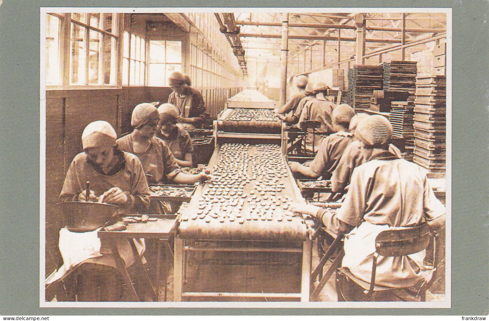 Nostalgia Postcard - Women Workers On Production Line At W And R Jacob Factory, Liverpoool 1936 - VG - Unclassified