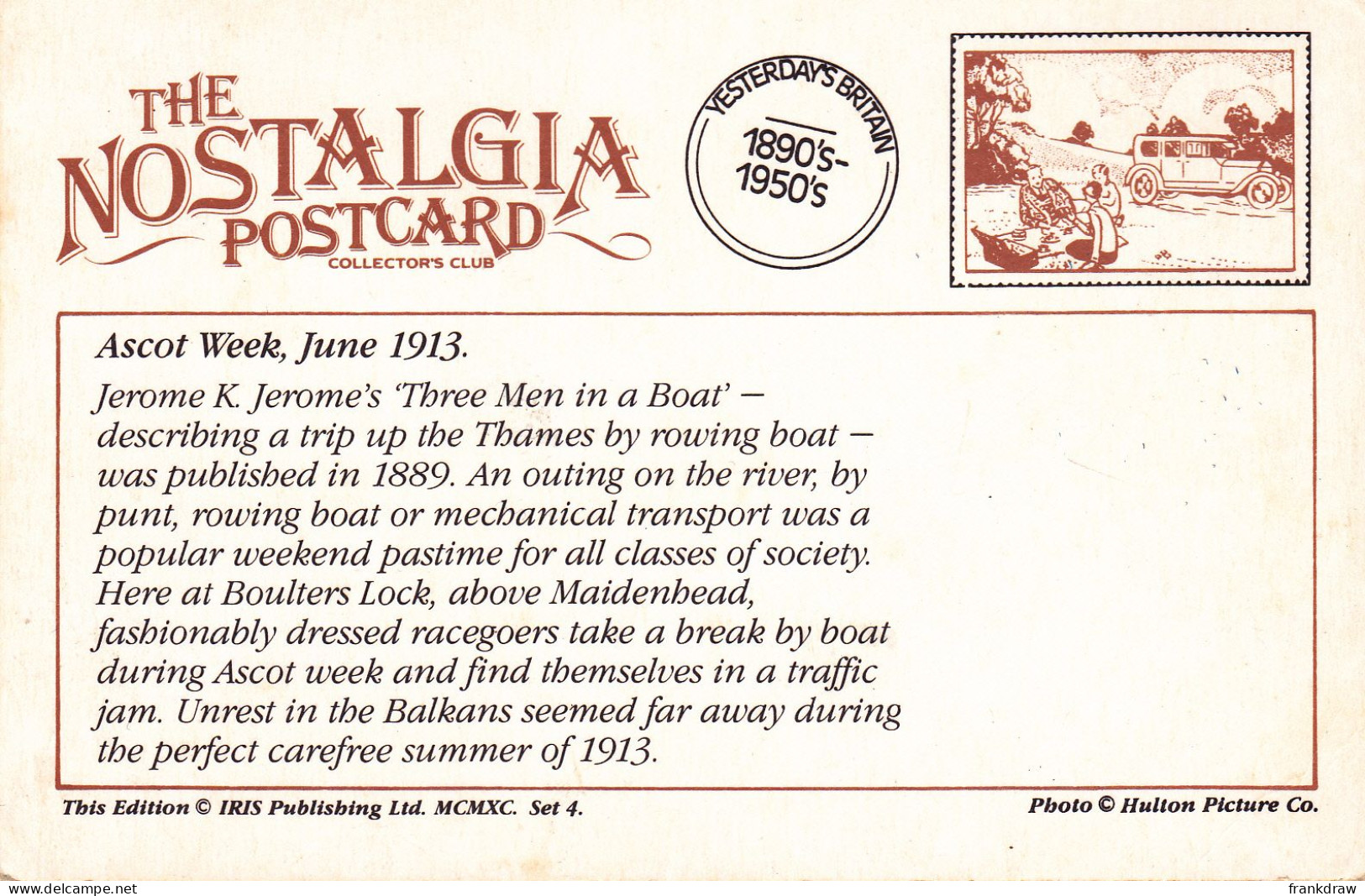 Nostalgia Postcard - Ascot Week, June 1913 - VG - Ohne Zuordnung