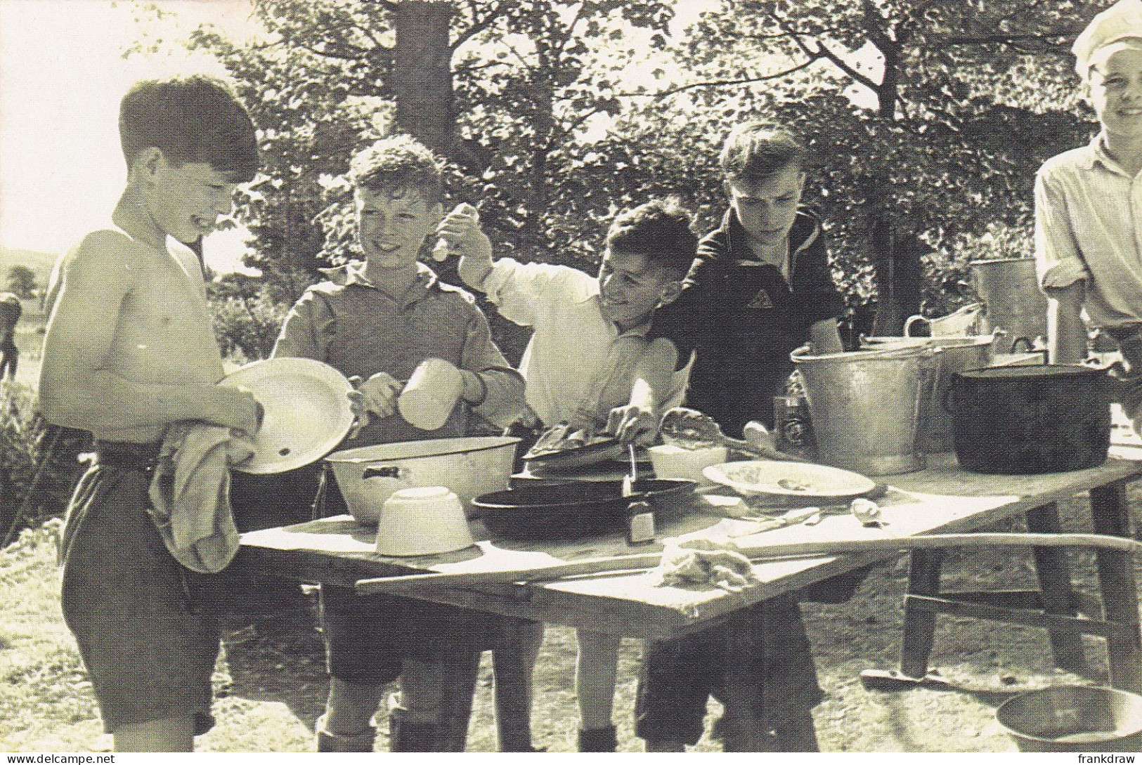 Nostalgia Postcard - Camping, September 1949  - VG - Ohne Zuordnung