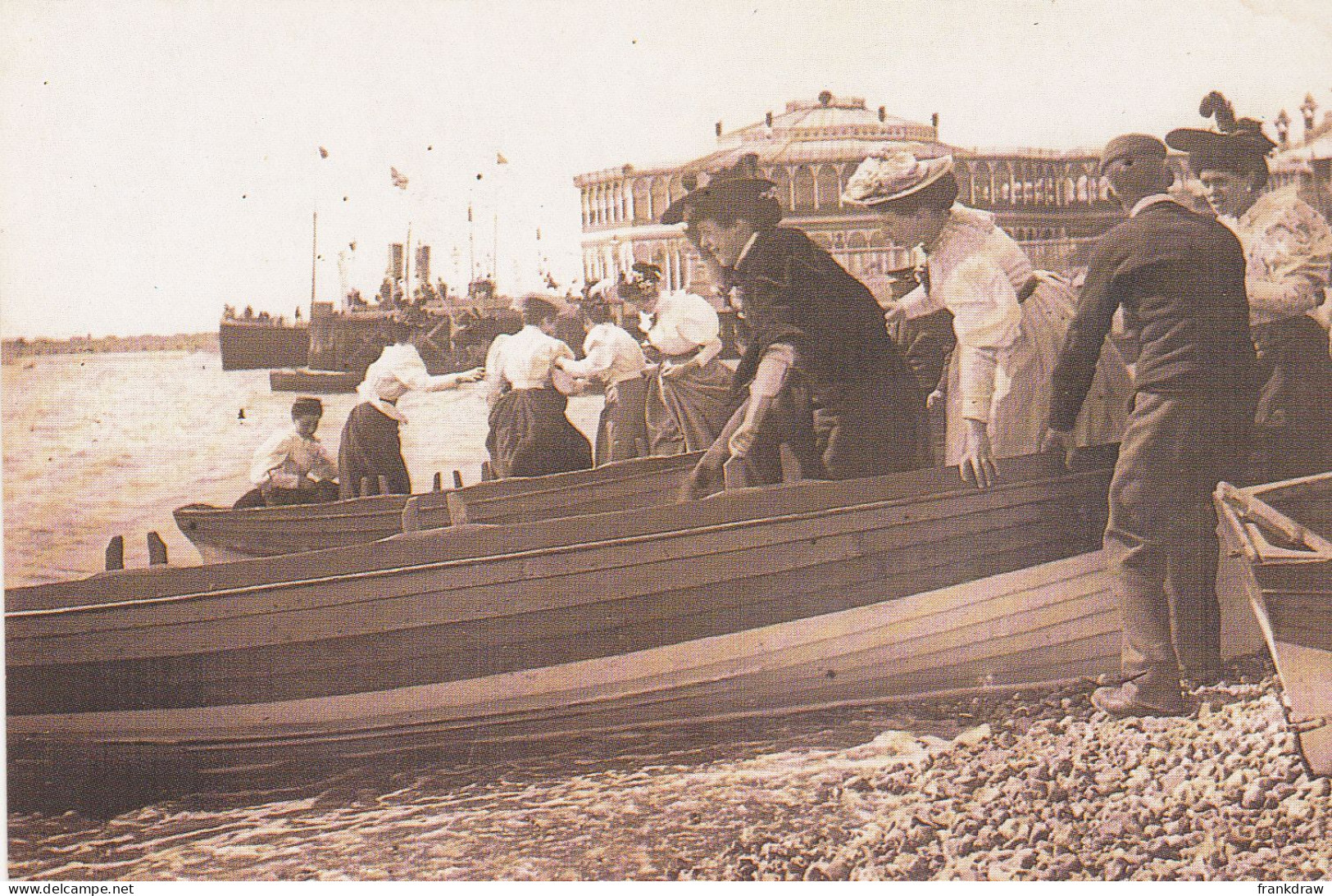 Nostalgia Postcard - A Boating Trip At The Seaside, 1890's  - VG - Non Classés