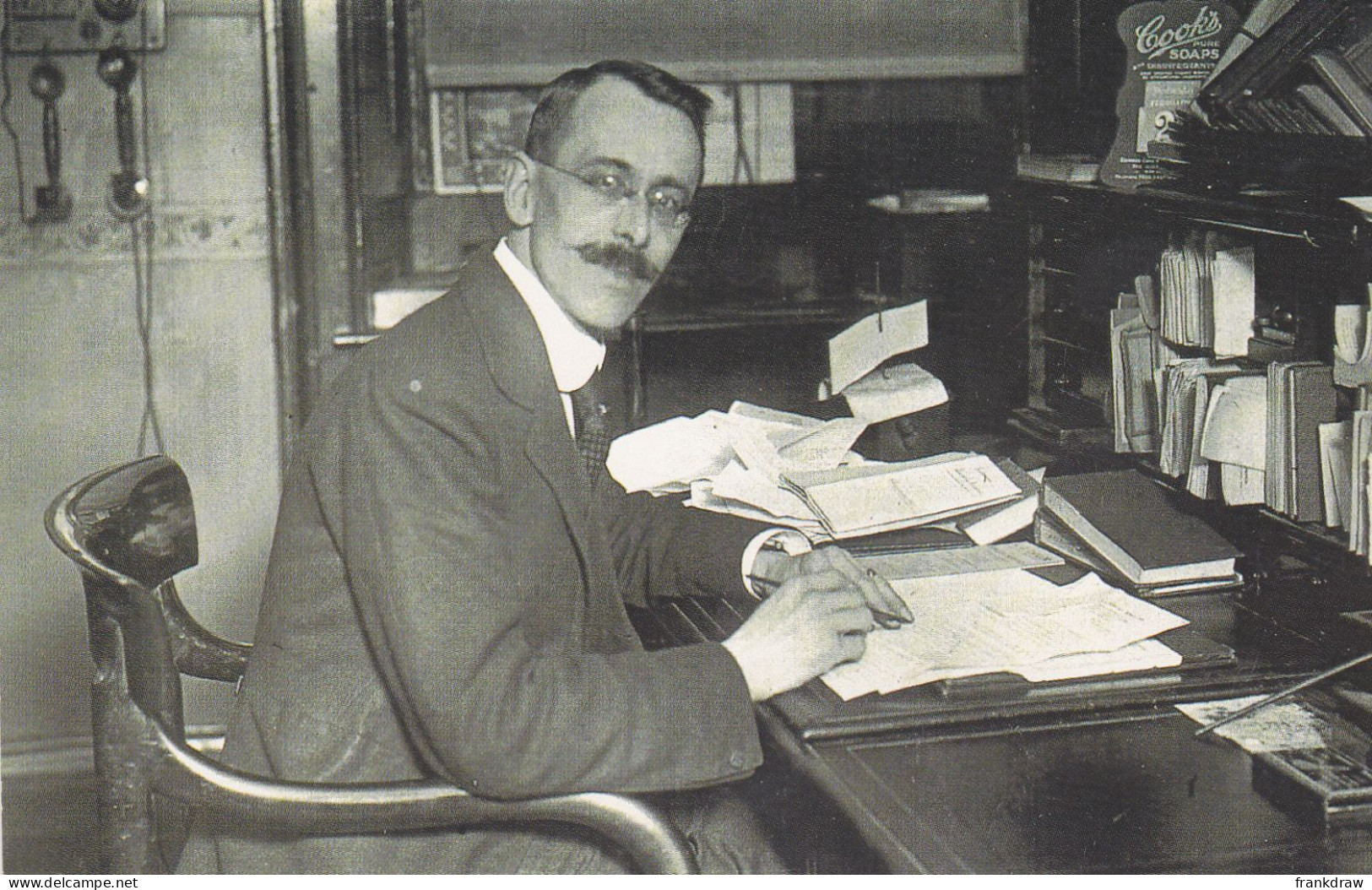 Nostalgia Postcard - London, 1921, The Secretary And Sperintendent Of St. Georges Hospital, Mr J M Churchfield  - VG - Non Classificati