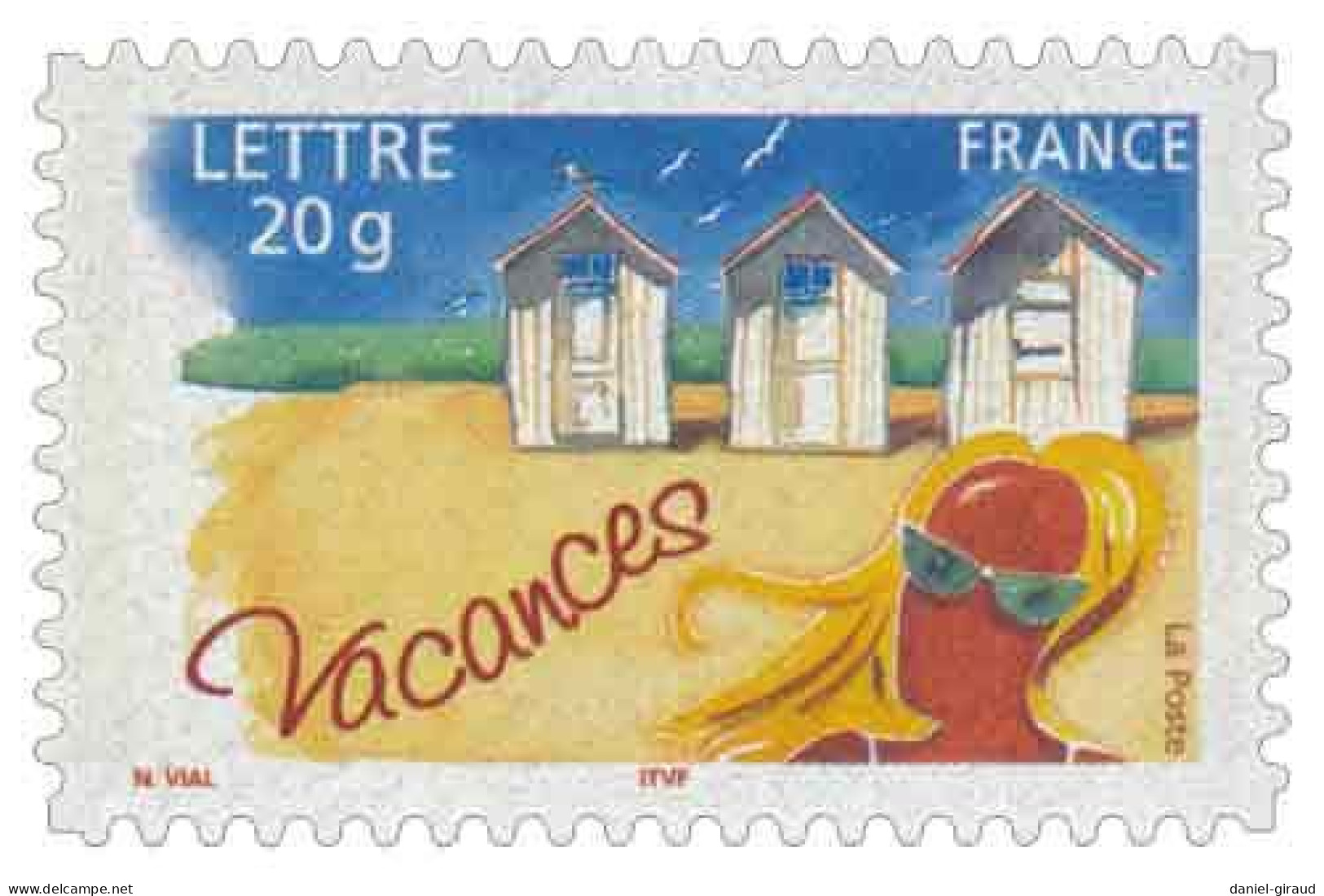 France 2005 Timbre Adhésif N°YT AD53 MNH ** Vacances Provenant Du Carnet N°YT BC53 - Unused Stamps
