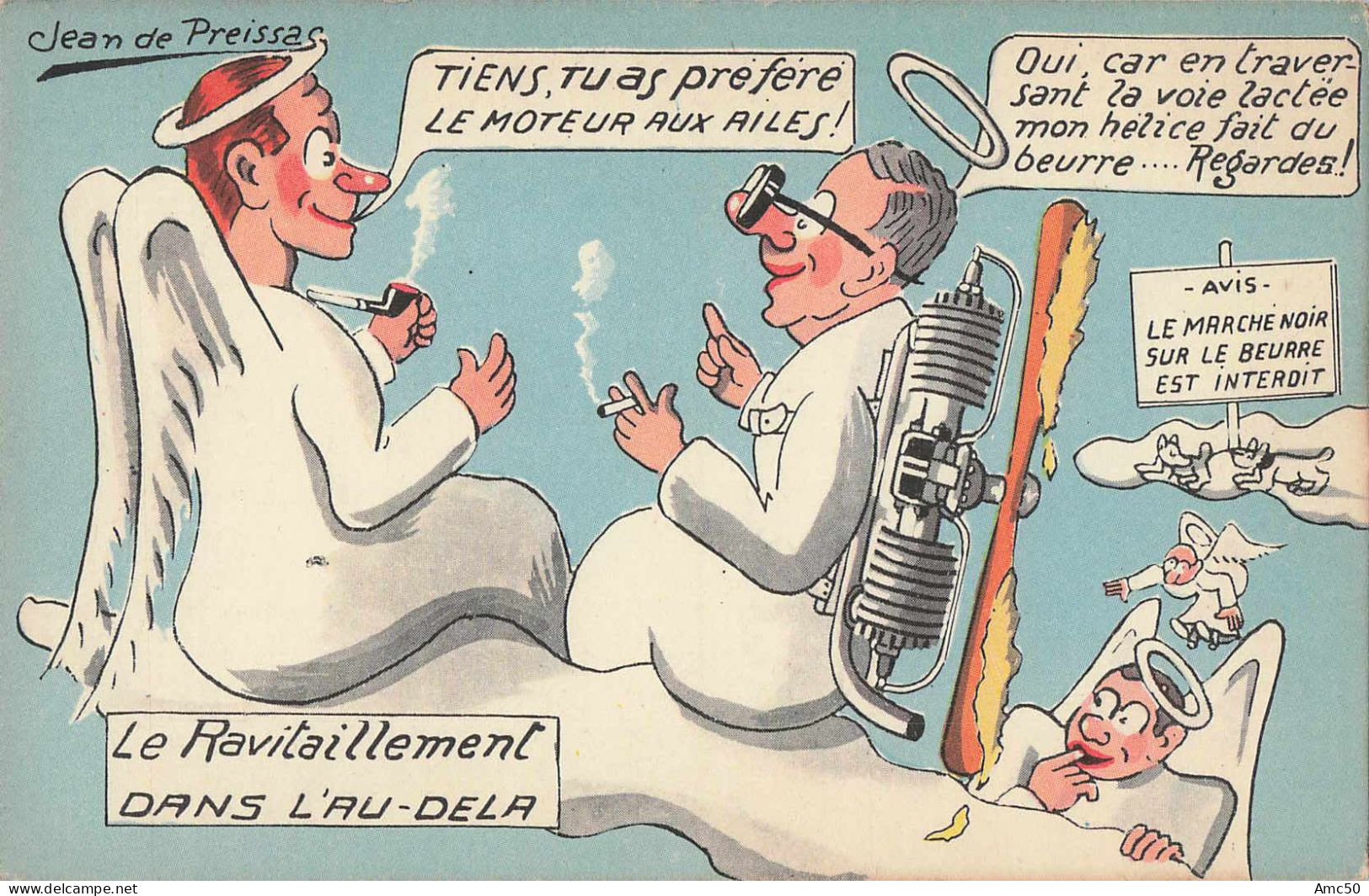 cpsm Lot de 14 Cartes Jean de Preissac Illustrateur Humour 1945 et après