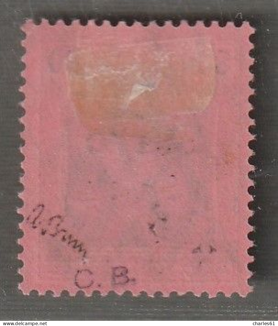 SARRE - N°16 * (1920) 80p Rouge Et Noir S/rose - Signé :Brun. - Ungebraucht