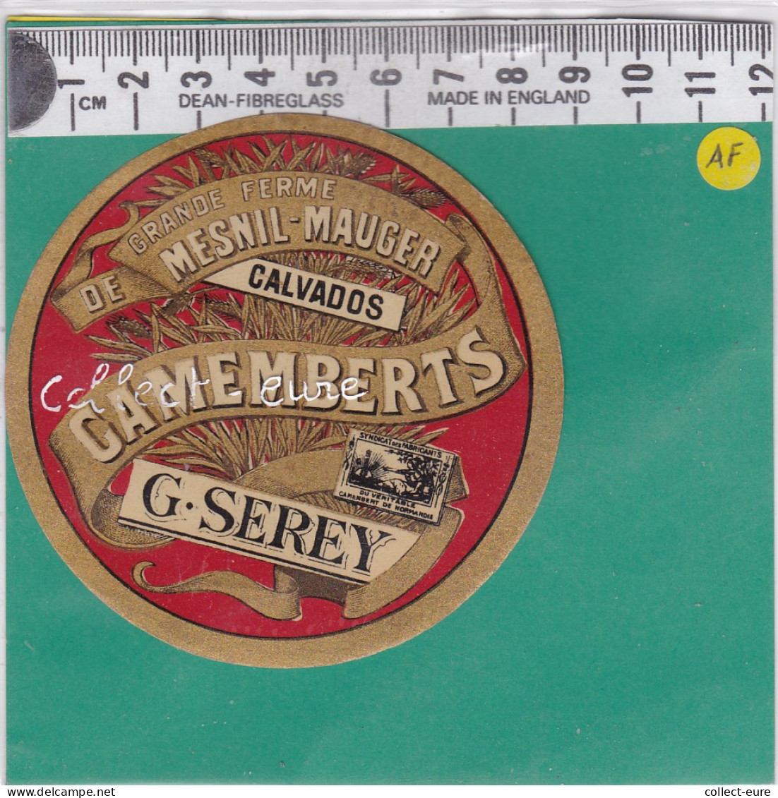 C1235 FROMAGE  PETIT CAMEMBERT SEREY MESNIL MAUGER CALVADOS  - Cheese