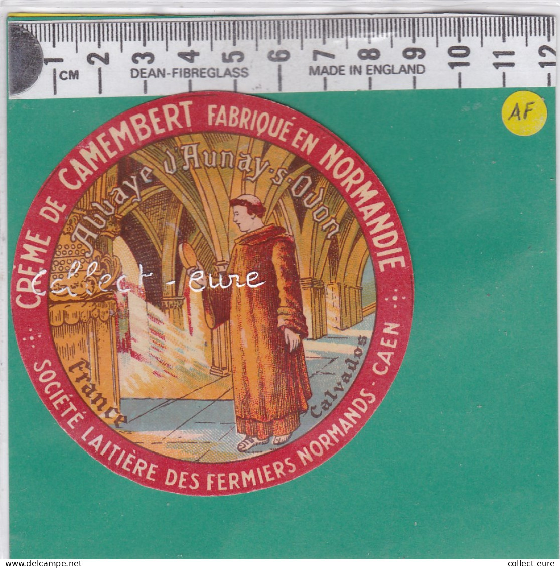 C1240 FROMAGE  PETIT CAMEMBERT ABBAYE AUNAY SUR ODON  CAEN CALVADOS  MOINE  - Fromage
