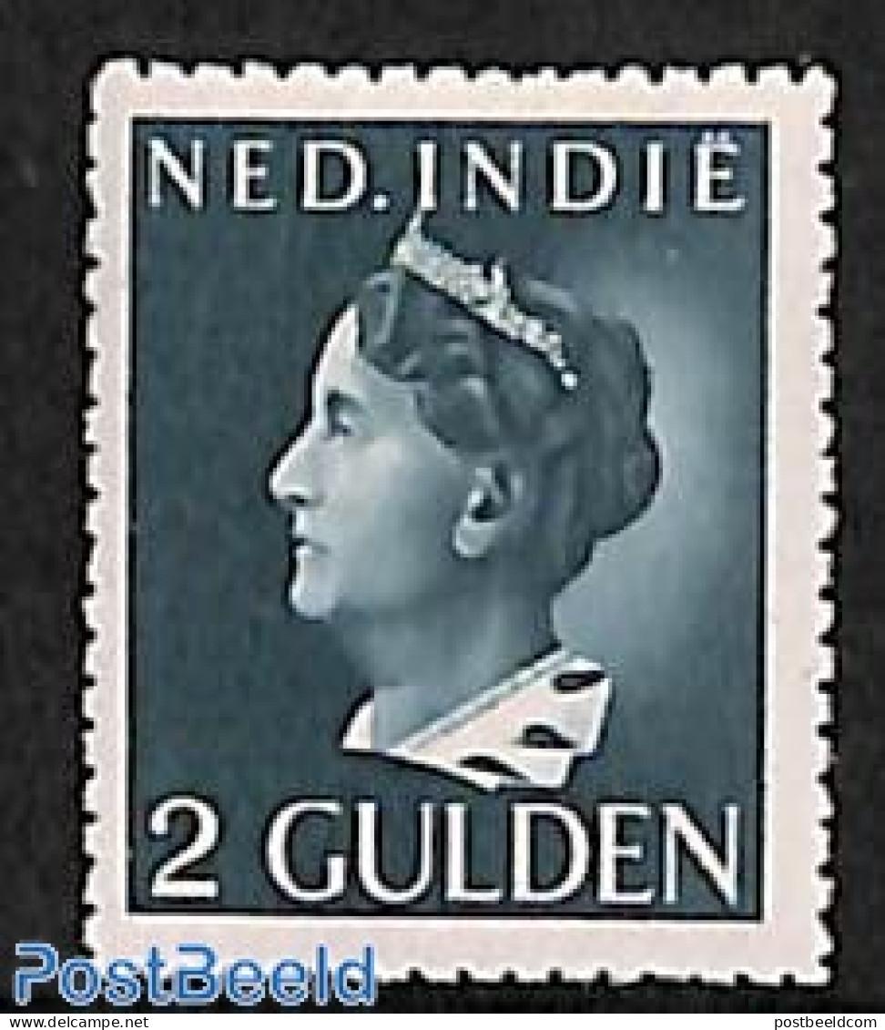 Netherlands Indies 1941 2gld, Perf. 13.25 Small Holes., Stamp Out Of Set, Mint NH - Autres & Non Classés