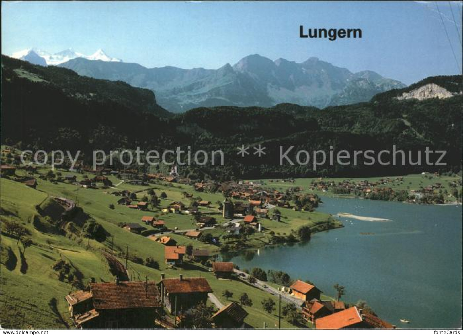 11890820 Lungern Am See Mit Wetterhorngruppe Lungern - Otros & Sin Clasificación