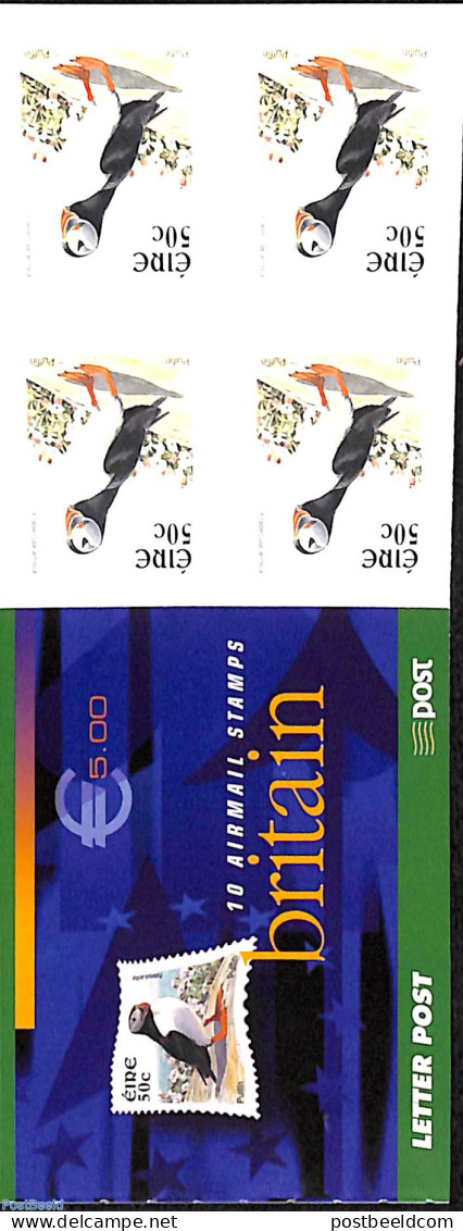 Ireland 2003 Puffin Booklet, Mint NH, Nature - Birds - Nuevos