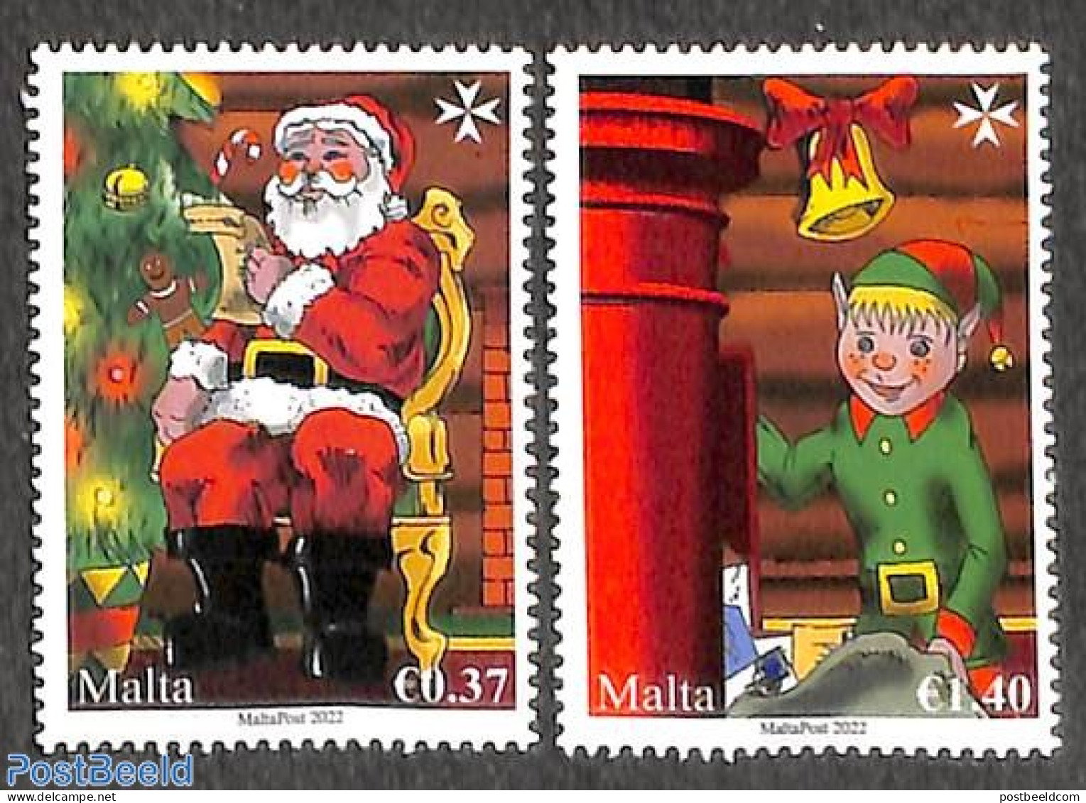 Malta 2022 Christmas 2v, Mint NH, Religion - Christmas - Noël