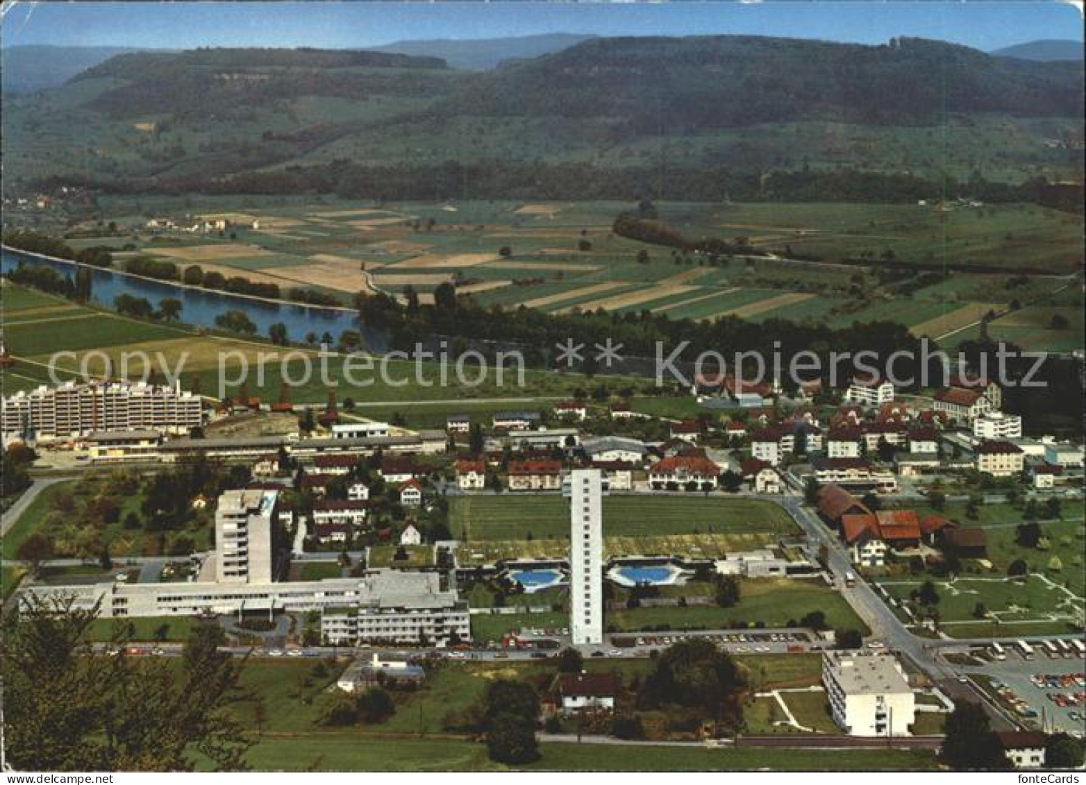 11890032 Zurzach Rheumaklinik Und Thermalbad Fliegeraufnahme Bad Zurzach - Sonstige & Ohne Zuordnung