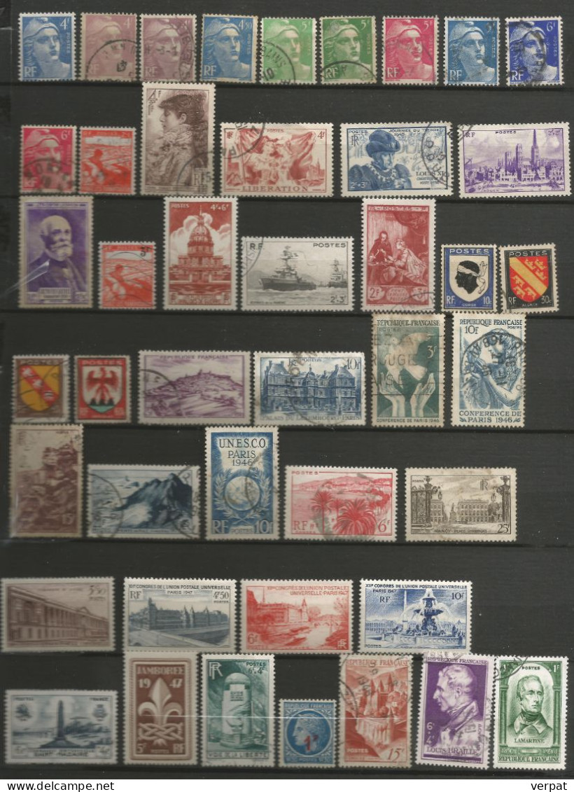 50 ANS de PHILATELIE 1900 1949 Plus de 400 Timbres 8 SCANS Variétés