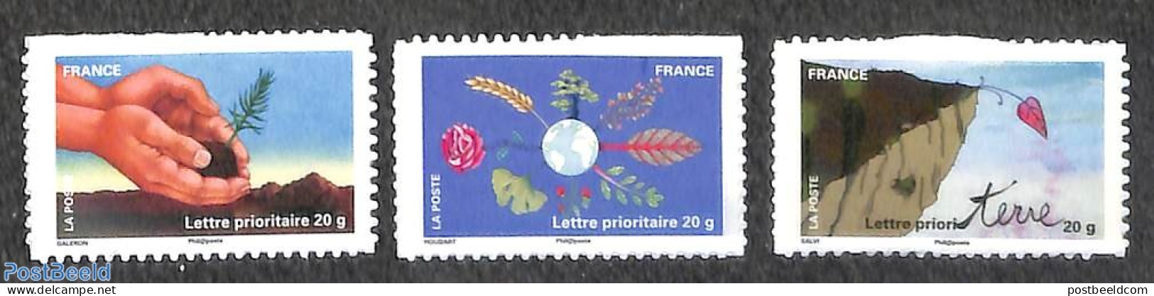 France 2011 Environment 3v S-a, Mint NH - Neufs