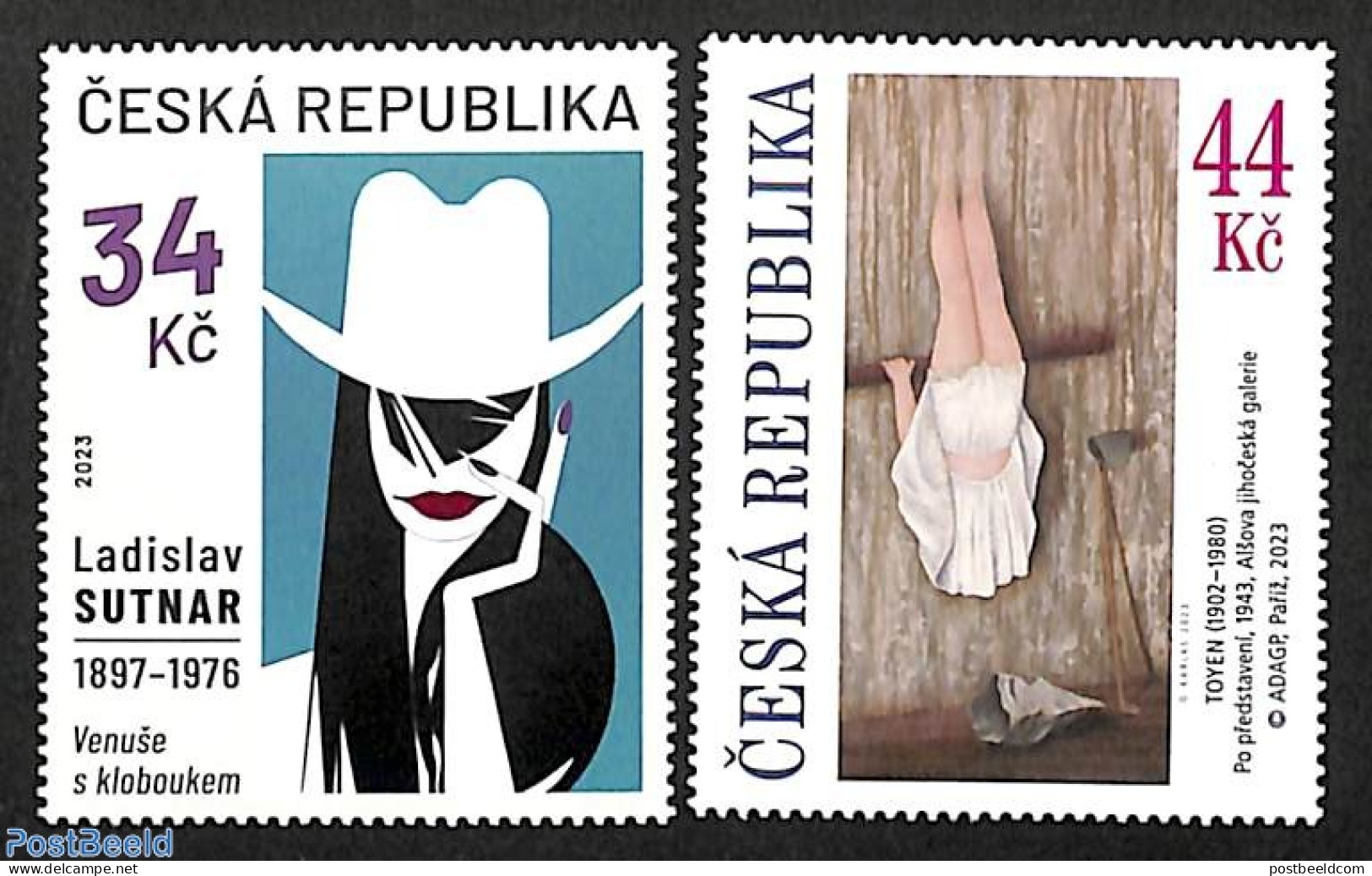 Czech Republic 2023 Art 2v, Mint NH, Art - Modern Art (1850-present) - Paintings - Autres & Non Classés