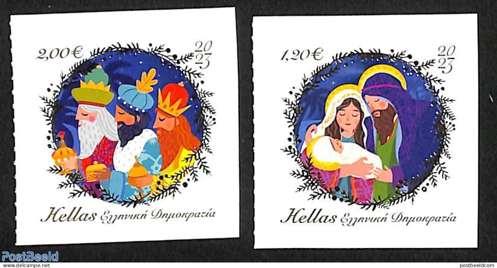 Greece 2023 Christmas 2v S-a, Mint NH, Religion - Christmas - Unused Stamps