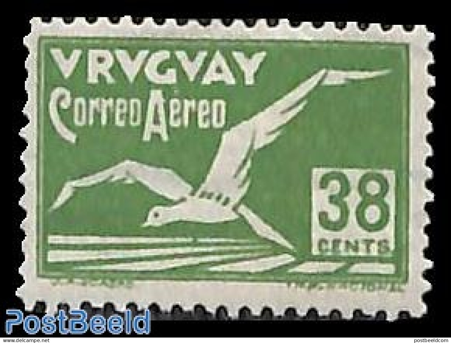 Uruguay 1928 38c, Stamp Out Of Set, Unused (hinged), Nature - Birds - Uruguay