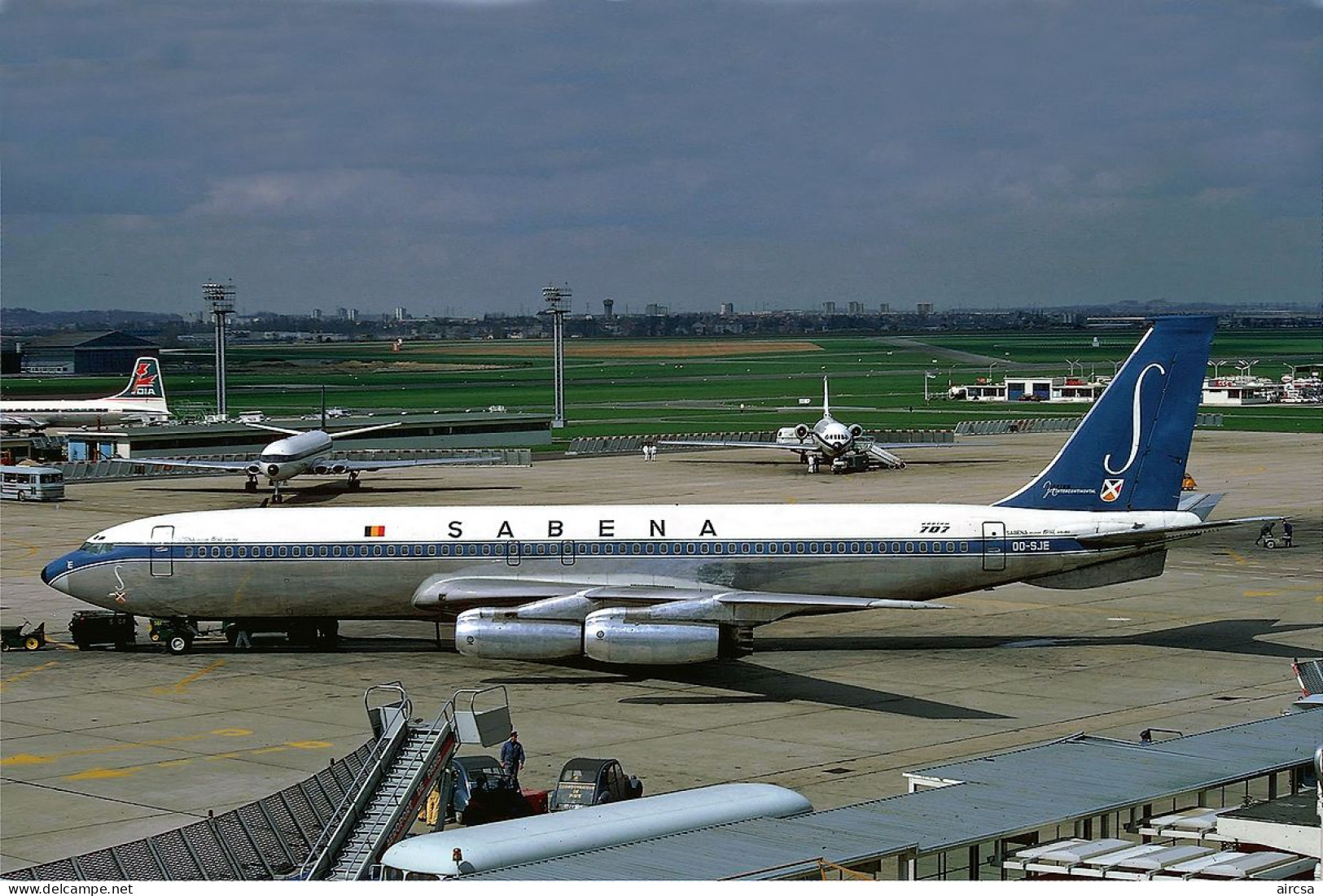 Aviation Postcard-WGA-1516 SABENA Boeing 707 - 1946-....: Modern Tijdperk