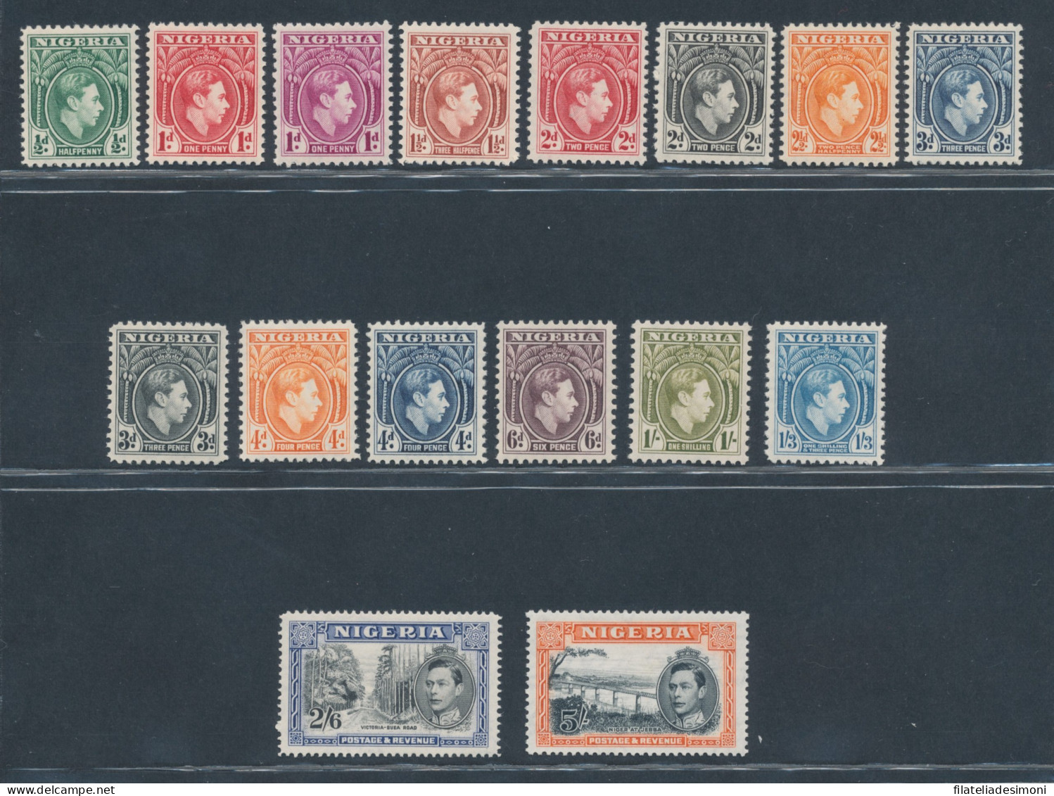 1938-51 Nigeria - Stanley Gibbons N. 49/59 - MNH** - Autres & Non Classés