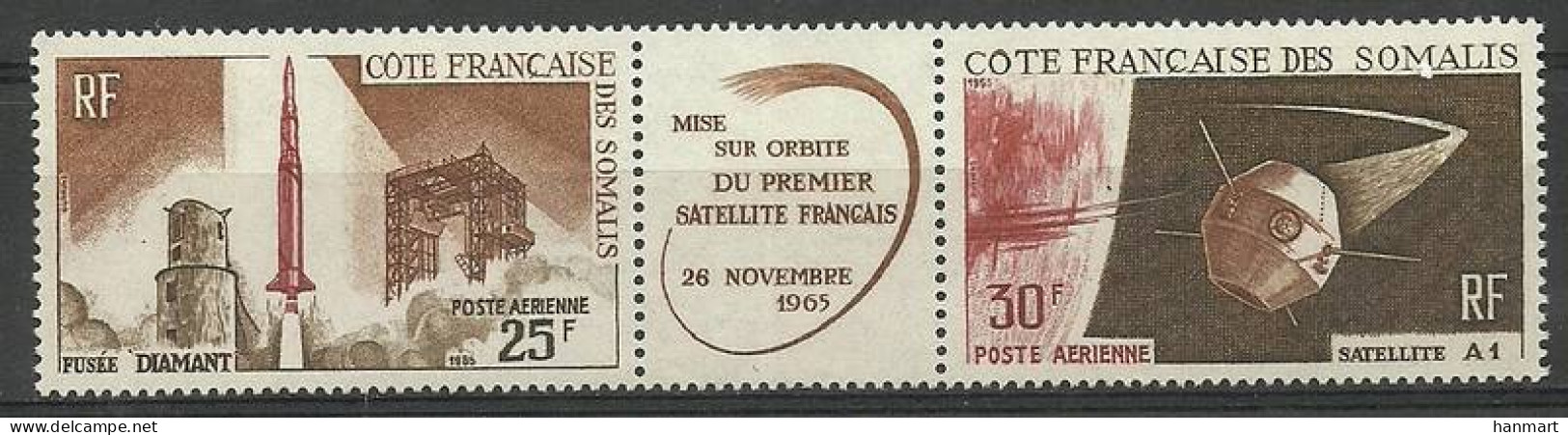 French Somaliland (Somali Coast) 1966 Mi 371-372 MNH  (ZS4 DFSdre371-372) - Emissions Communes