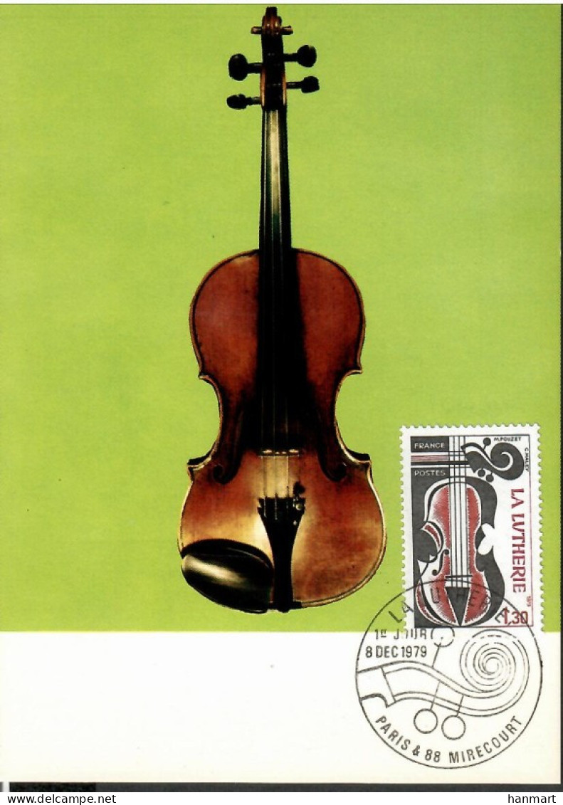 France 1979 Mi 2186  Max Card  (MAX ZE1 FRN2186) - Music