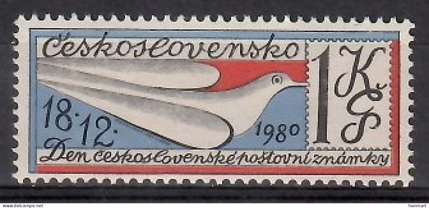Czechoslovakia 1980 Mi 2595 MNH  (ZE4 CSK2595) - Stamp's Day