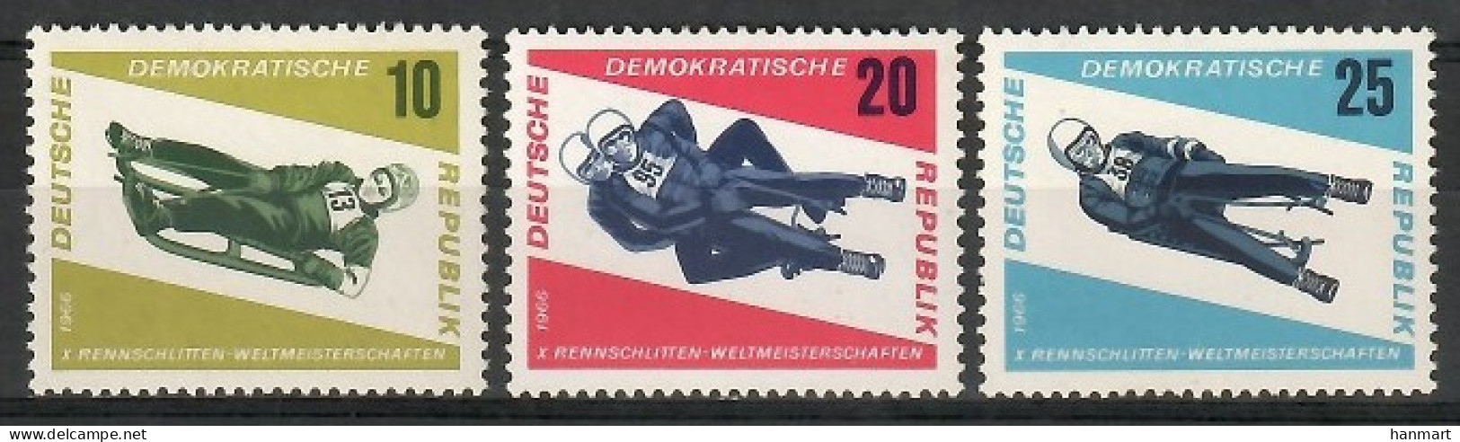 Germany, Democratic Republic (DDR) 1966 Mi 1156-1158 MNH  (ZE5 DDR1156-1158) - Autres & Non Classés