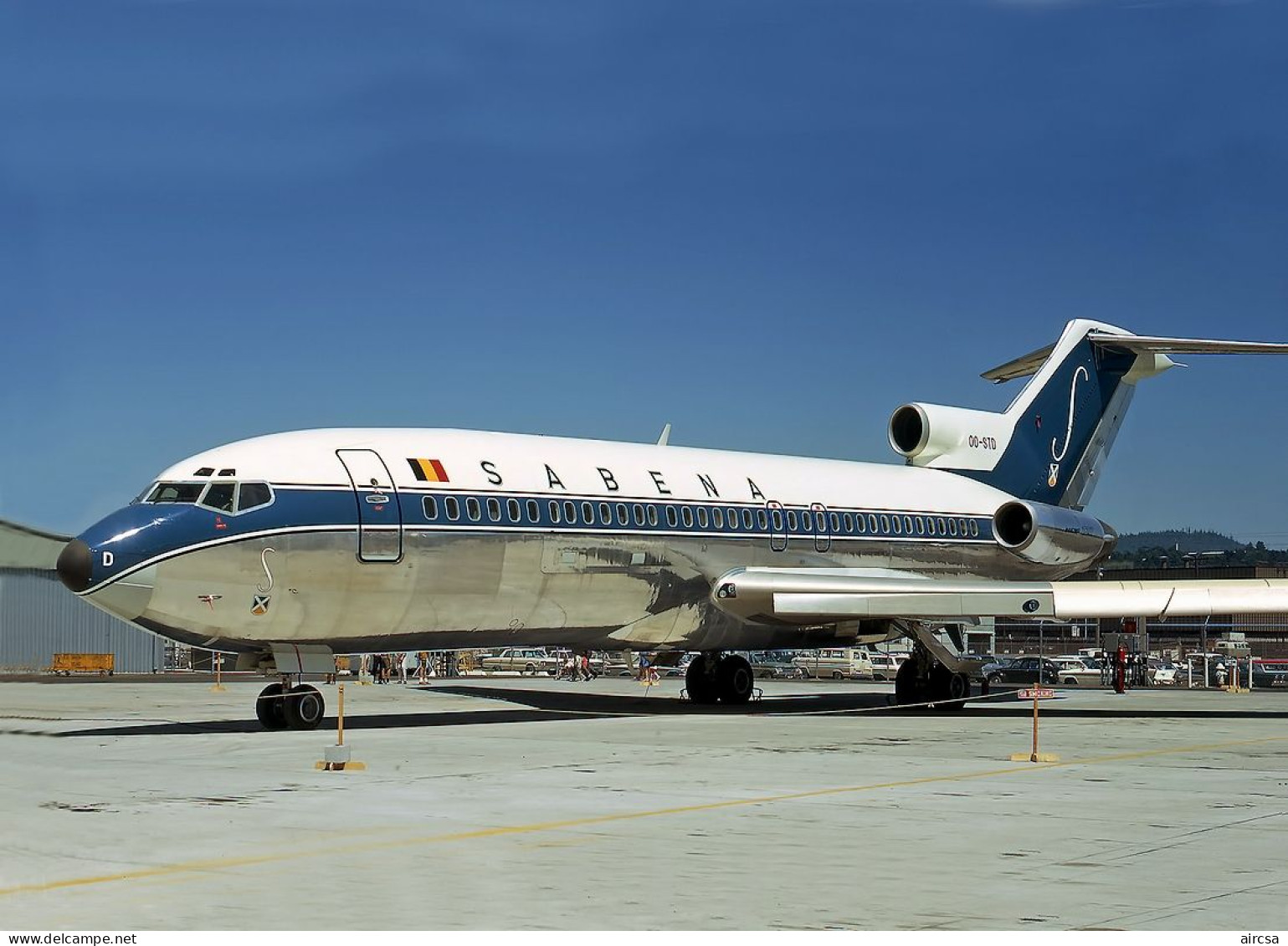 Aviation Postcard-WGA-1518 SABENA Boeing 727 - 1946-....: Modern Era