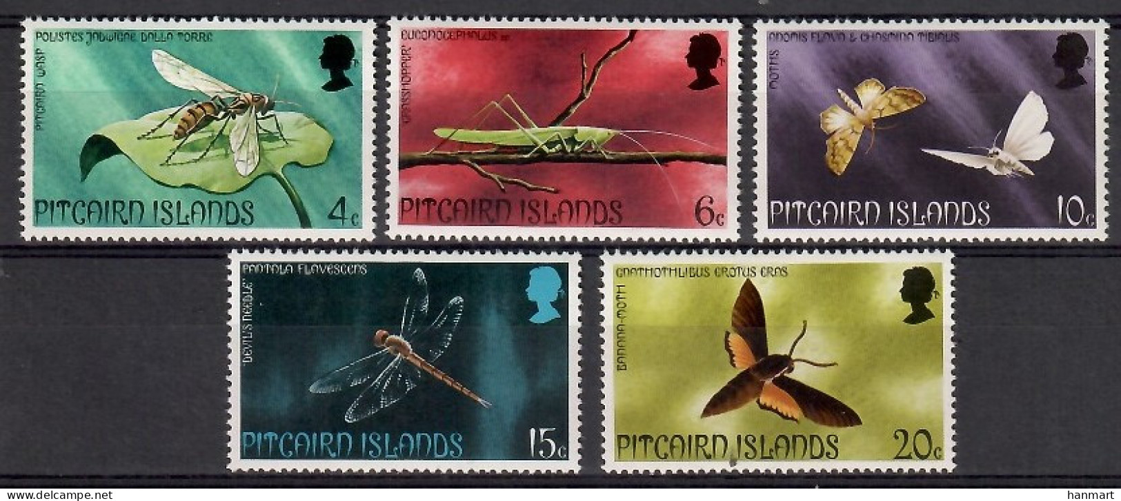 Pitcairn Islands 1975 Mi 151-155 MNH  (ZS7 PTC151-155) - Sonstige