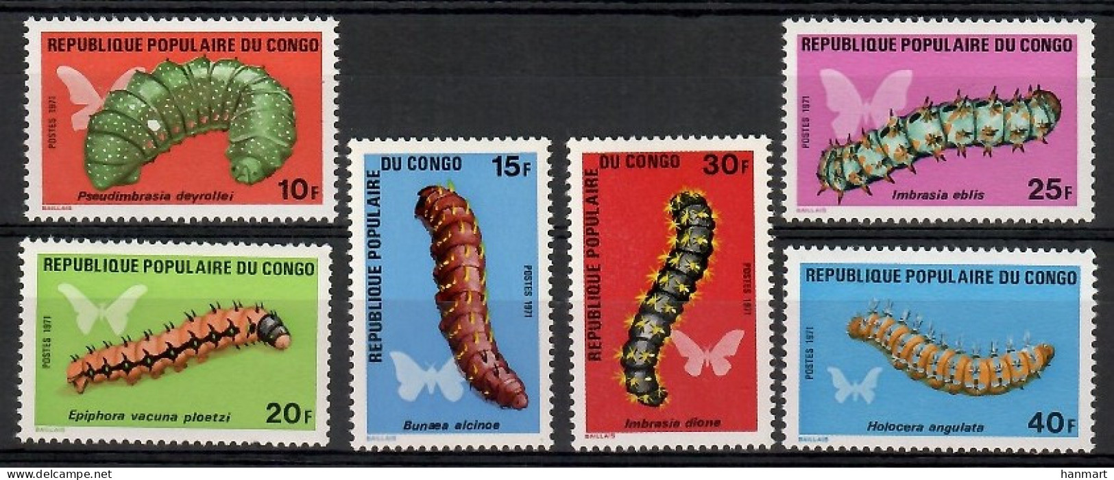 Congo, Republic (Brazzaville) 1971 Mi 301-306 MNH  (ZS6 CNG301-306) - Autres & Non Classés