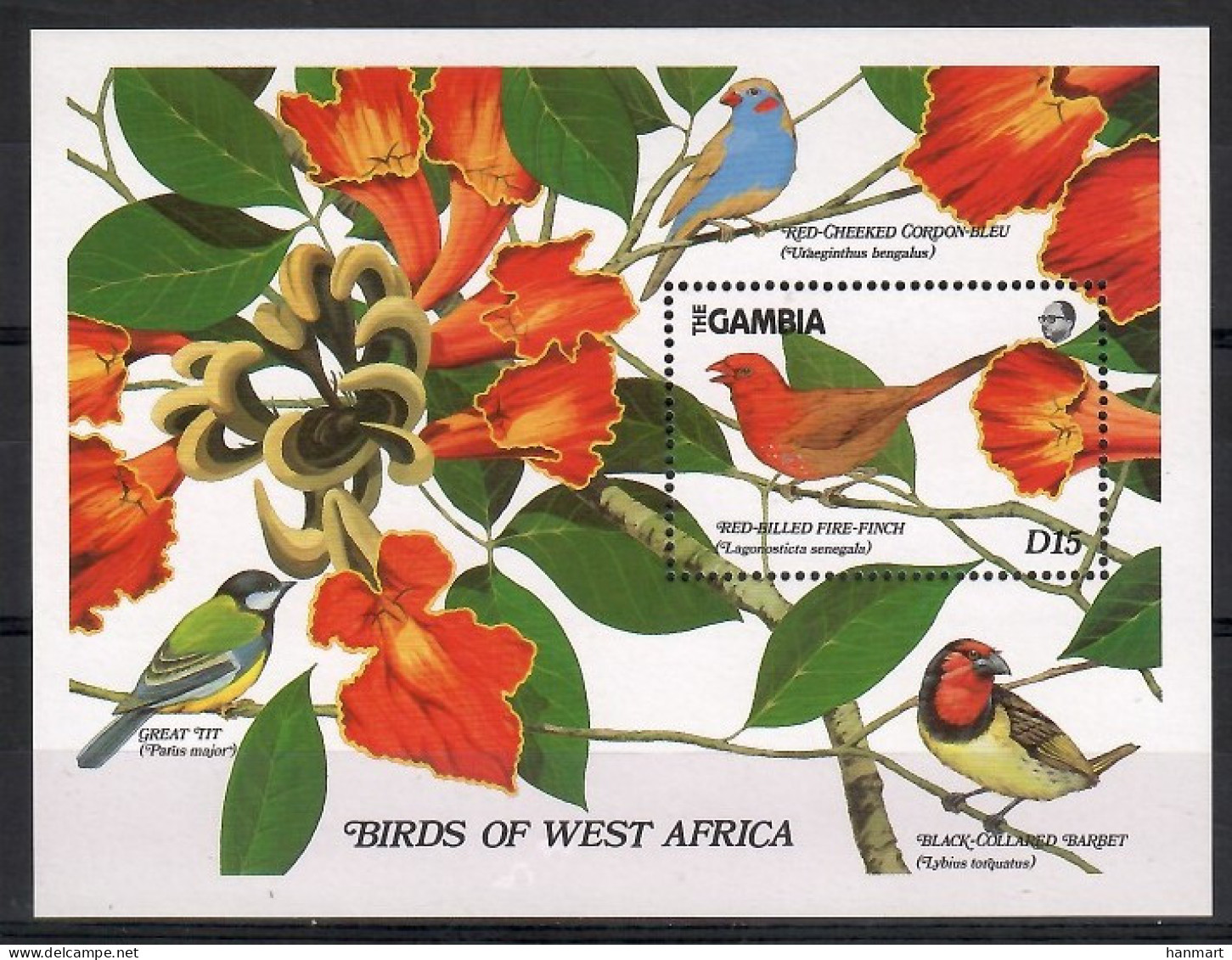 Gambia 1989 Mi Block 64 MNH  (ZS5 GMBbl64) - Autres
