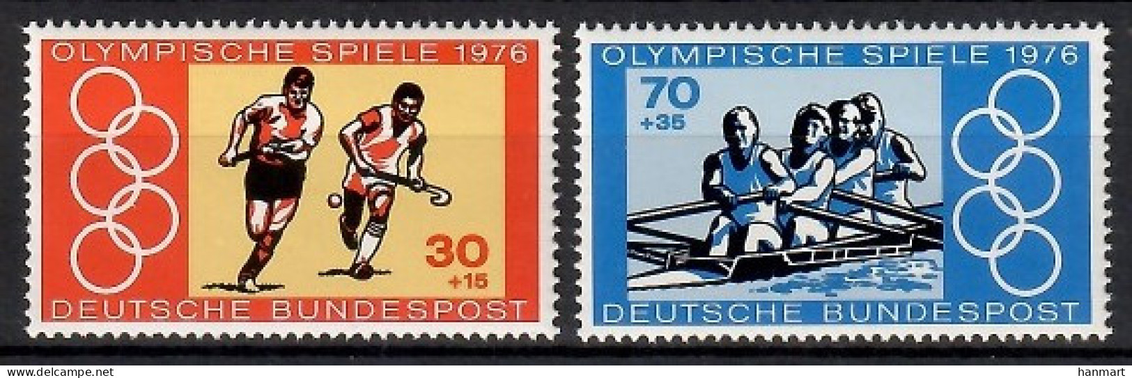 Germany, Federal Republic 1976 Mi 888-889 MNH  (ZE5 GRM888-889) - Summer 1976: Montreal