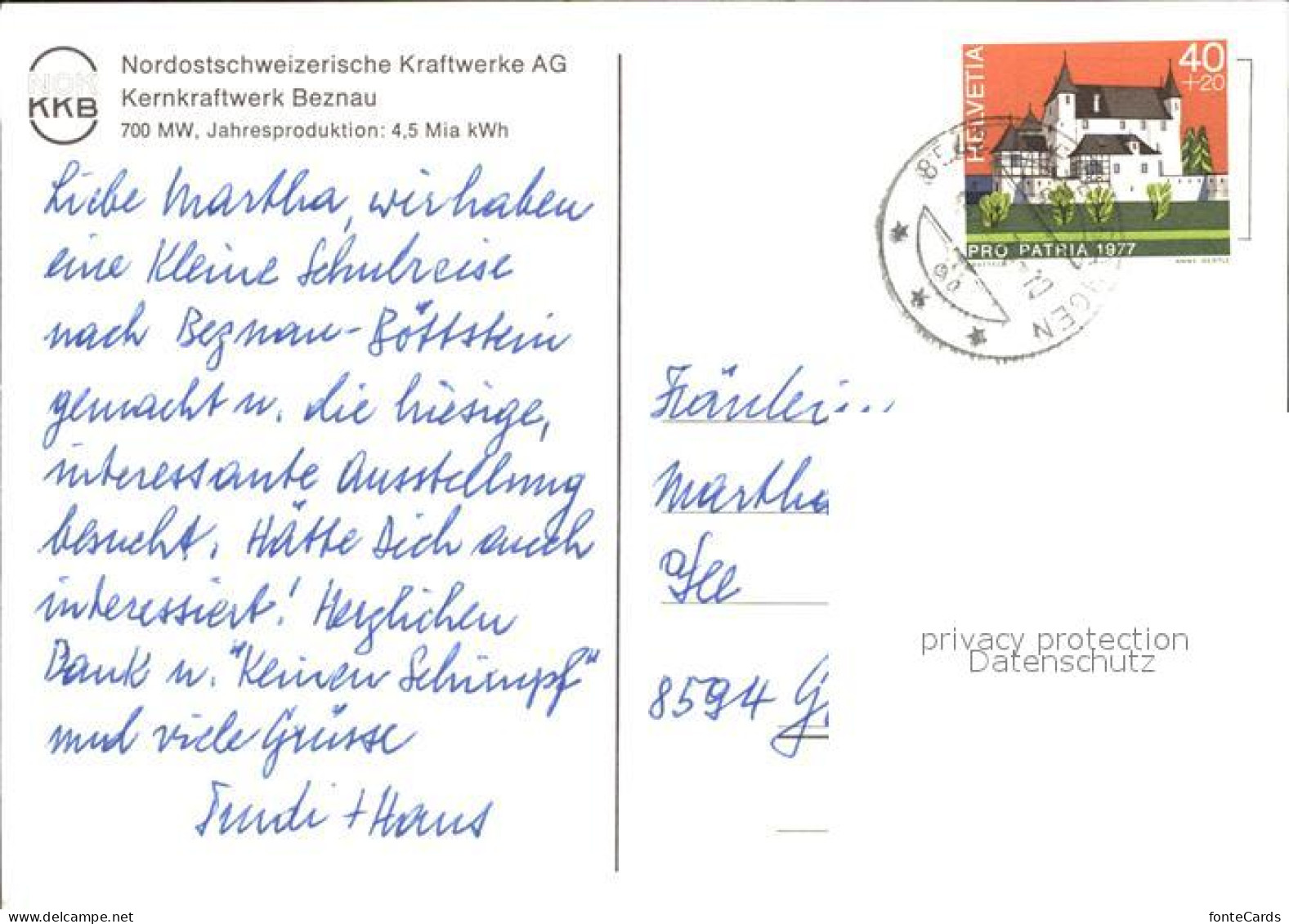 11889761 Doettlingen Zurzach Kernkraftwerk Beznau Zurzach - Sonstige & Ohne Zuordnung