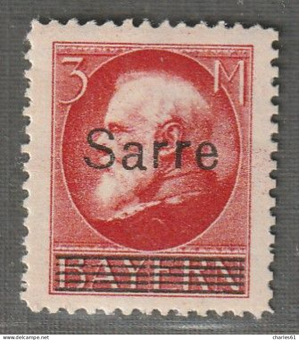 SARRE - N°29 * (1920) 3m Rouge - Signé Brun - Nuevos