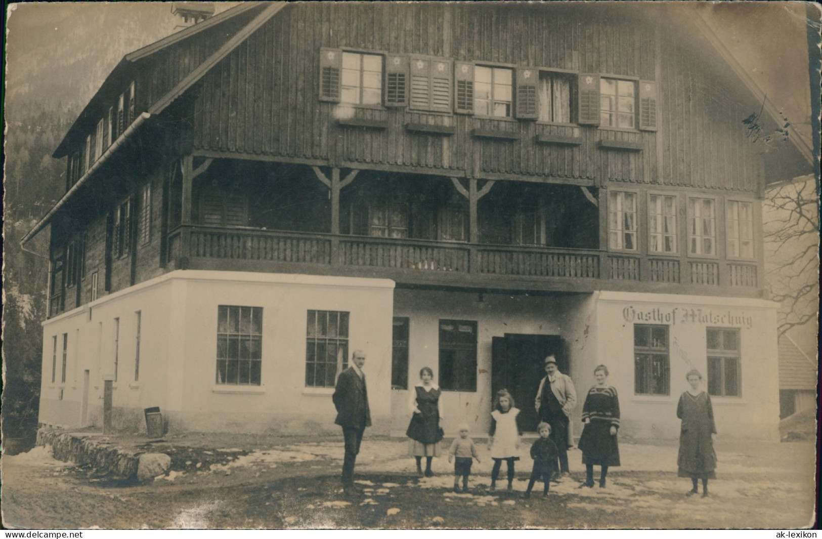 Ansichtskarte  Familie Vor Dem Gasthof Matschnig 1913 - Non Classés