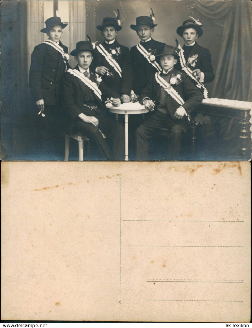 Ansichtskarte  Menschen / Soziales Leben - Männer Gruppenbild Jäger 1917 - Bekende Personen