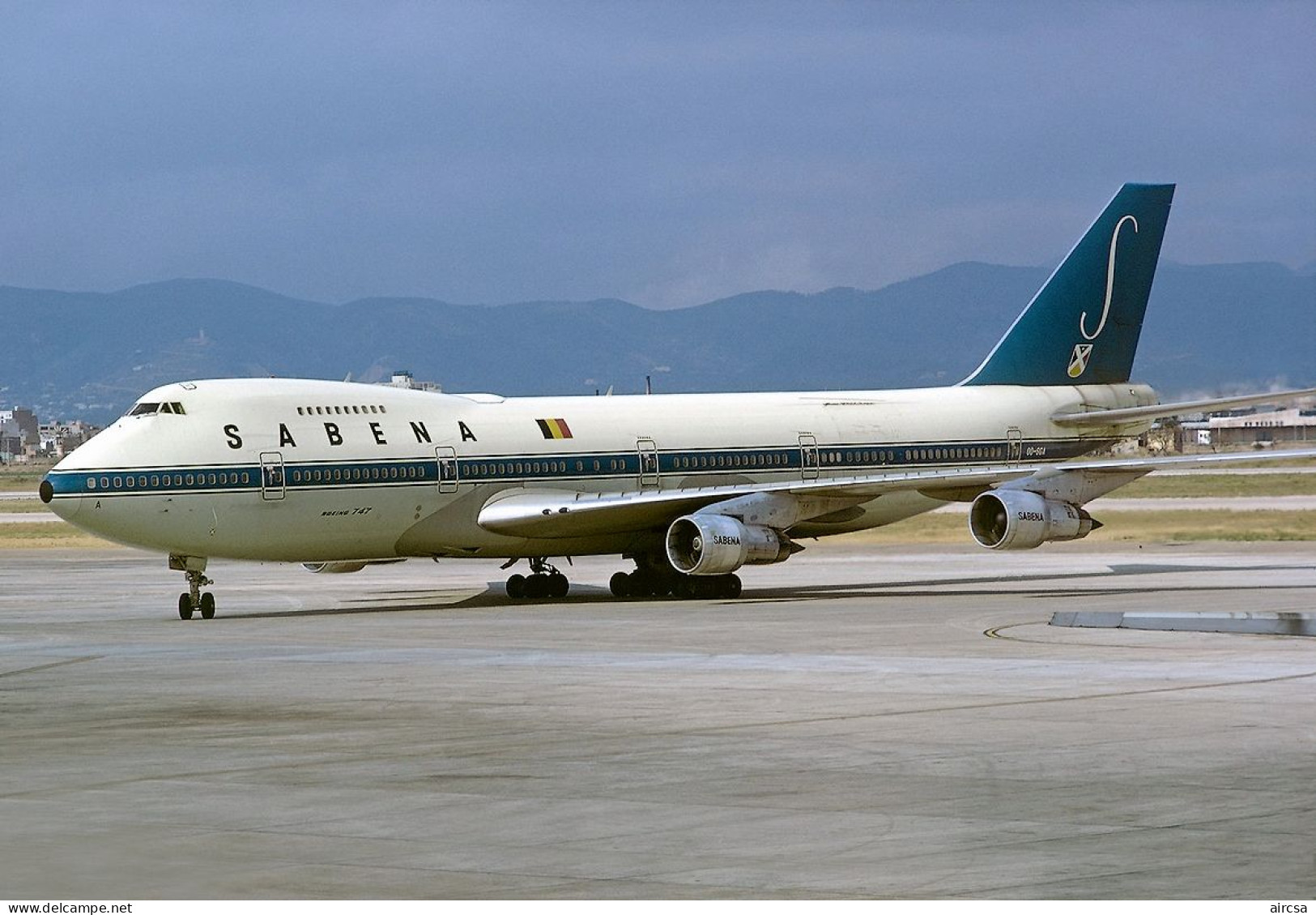 Aviation Postcard-WGA-1520 SABENA Boeing 747 - 1946-....: Moderne