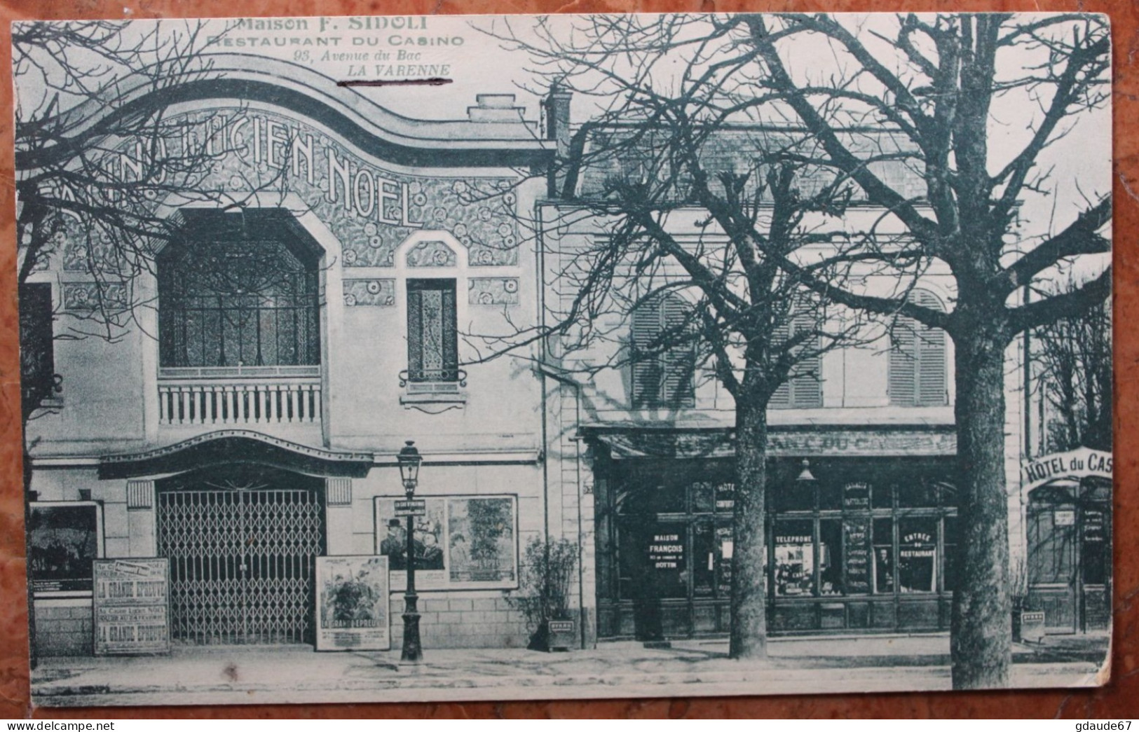 LA VARENNE CHENNEVIERES (94) - MAISON F. SIDOLI - RESTAURANT DU CASINO - 93 AVENUE DU BAC - Sonstige & Ohne Zuordnung