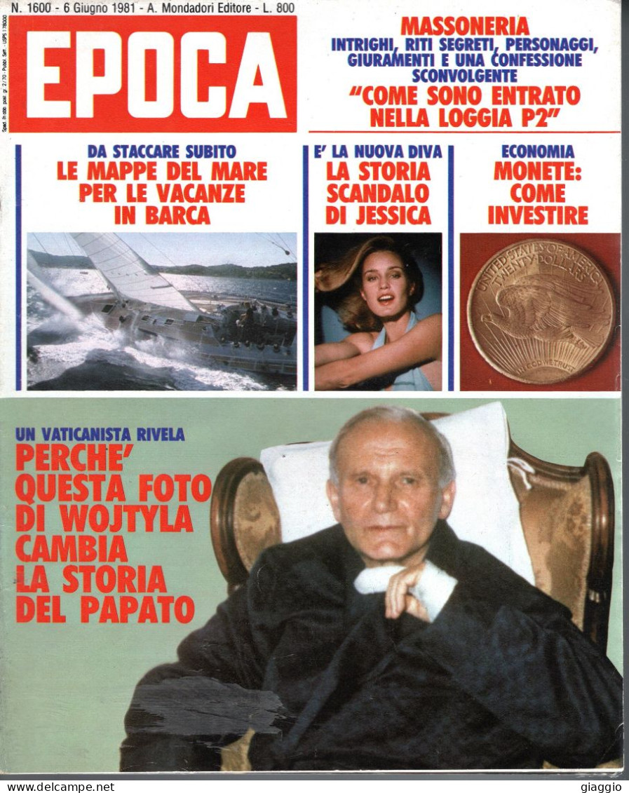 °°° RIVISTA EPOCA N° 1600 DEL 6 GIUGNO 1981 °°° - Autres & Non Classés