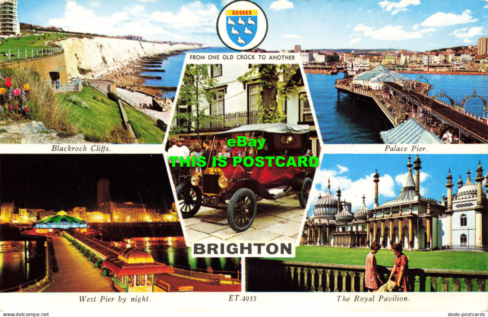 R578682 Brighton. West Pier By Night. The Royal Pavilion. Palace Pier. Elgate Po - World