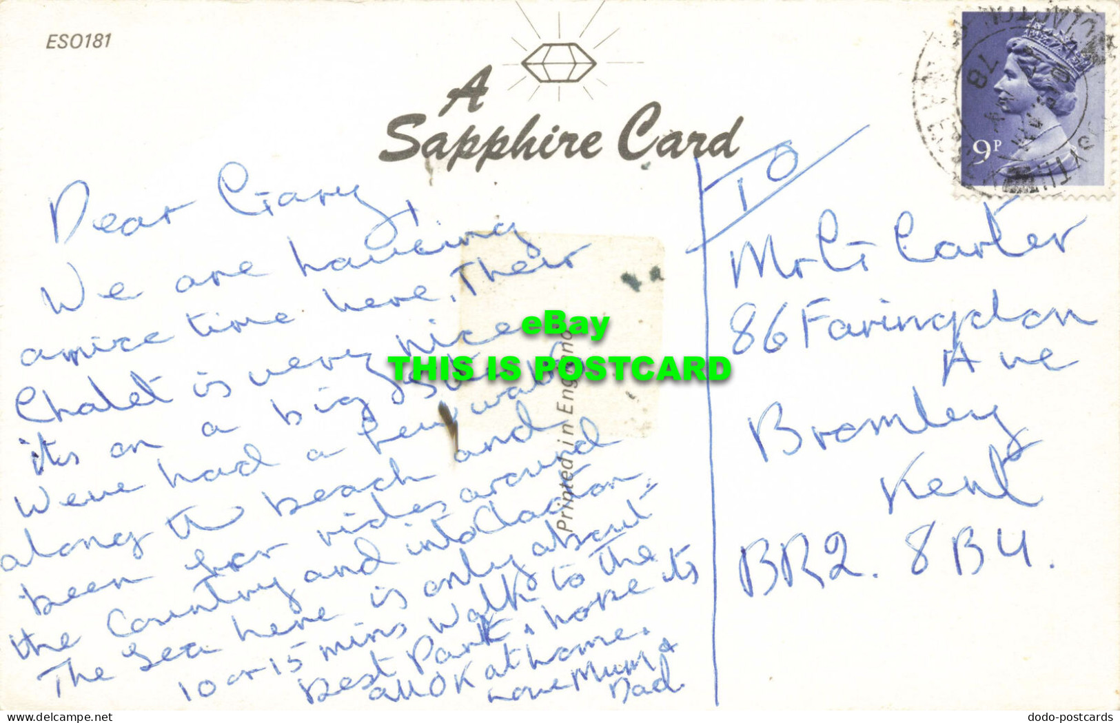 R578366 St. Osyth. The Mill Pool. Sapphire Card. 1978 - World