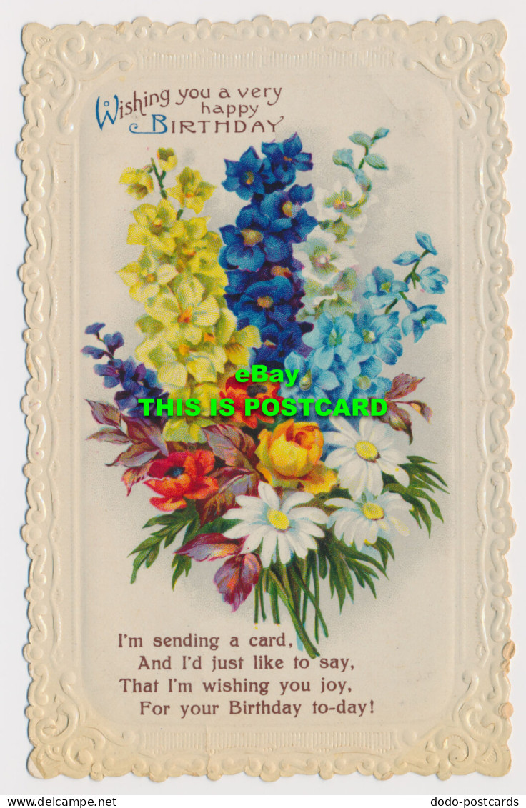 R579067 Wishing You A Very Happy Birthday. Flowers. 1950 - World