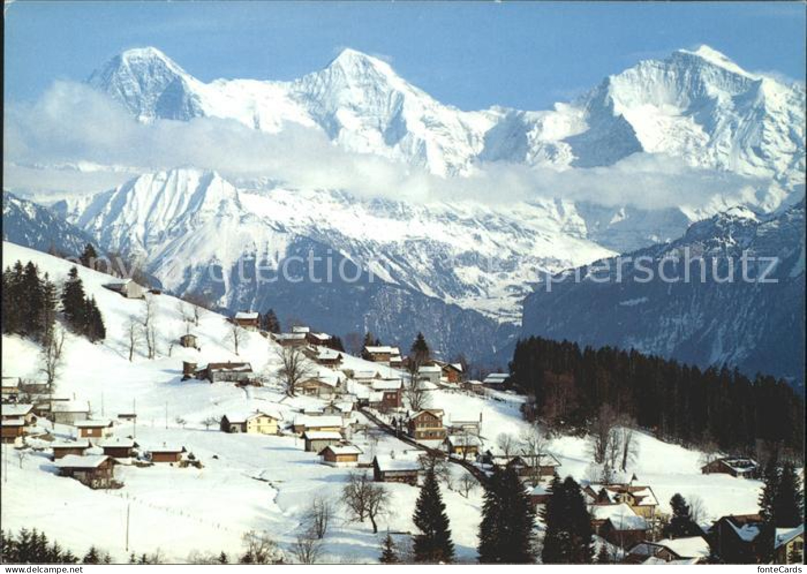 11889630 Waldegg Beatenberg Mit Eiger Moench Jungfrau Beatenberg - Sonstige & Ohne Zuordnung