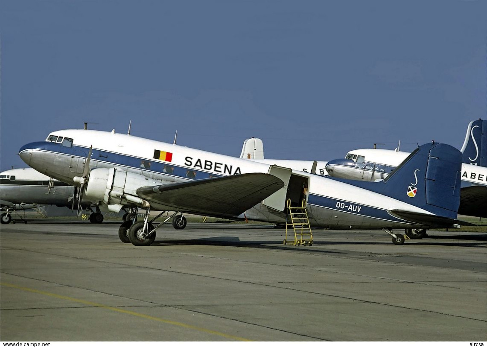 Aviation Postcard-WGA-1521 SABENA Douglas DC-3 - 1946-....: Era Moderna