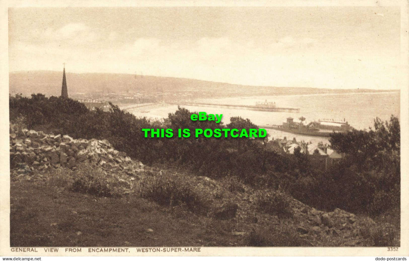 R578692 Weston Super Mare. General View From Encampment. J. Salmon. Gravure Styl - World