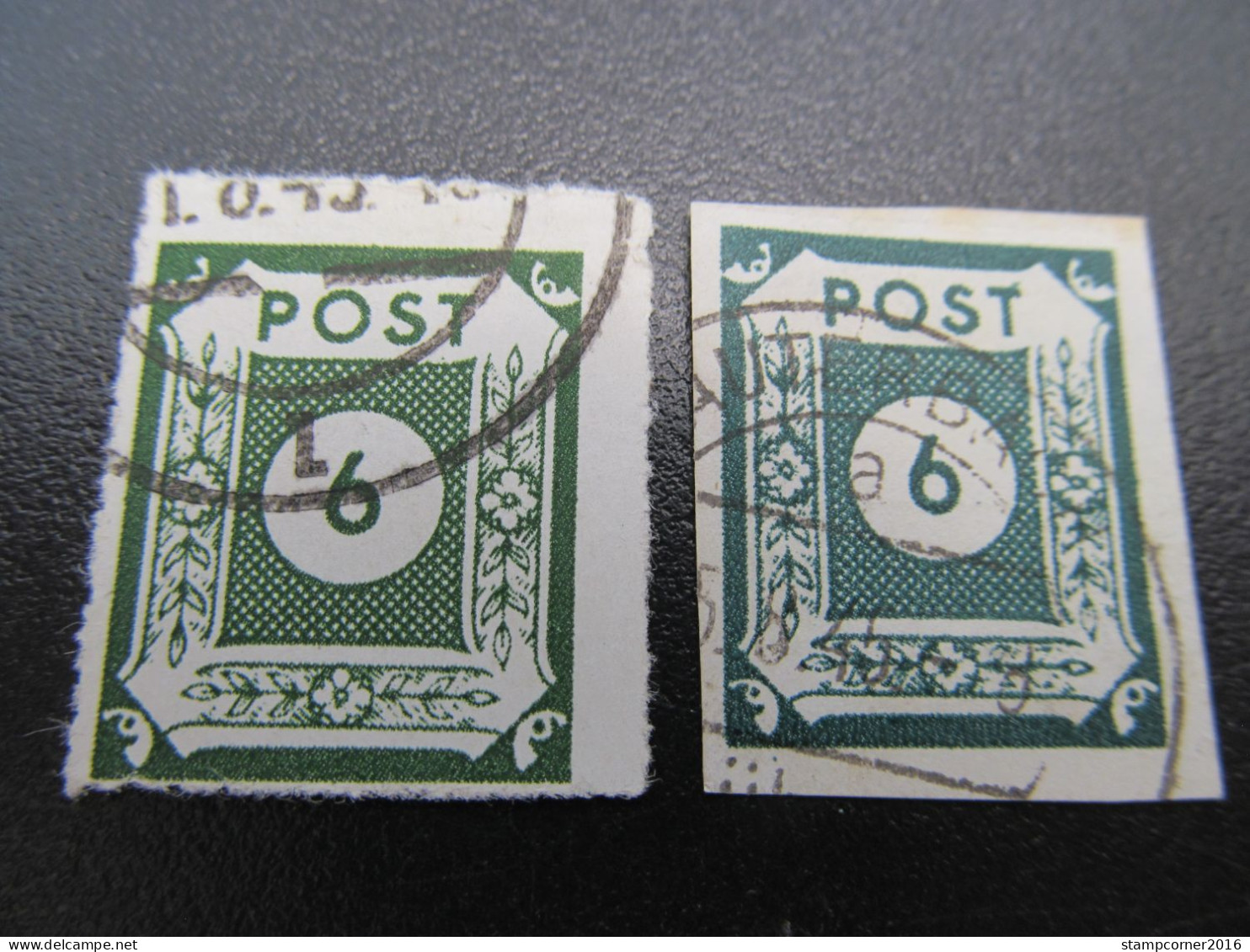SBZ Nr. 43BIIa+b, 1945, Gestempelt, BPP Geprüft, Mi 42€ *DEK111* - Postfris