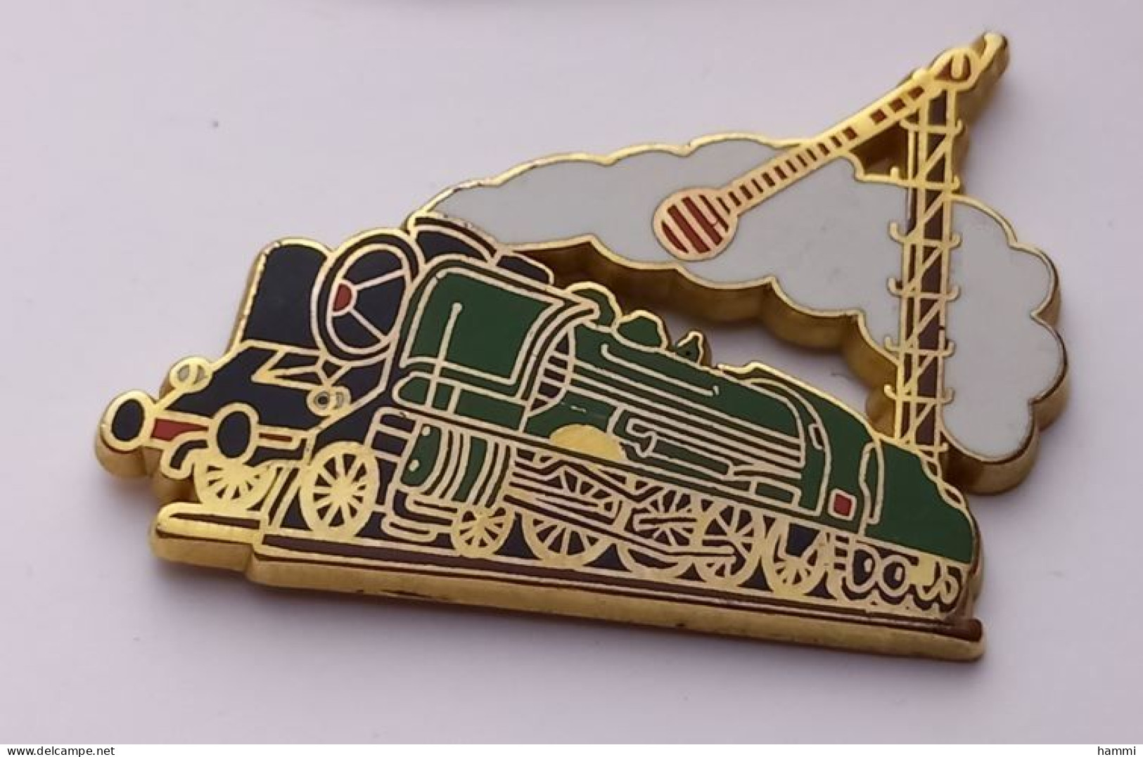 G254 Pin's SNCF TGV Locomotive Train Vapeur Zamac Signé MFPN PACIFIC 231K8 VERSION DOREE Achat Immédiat - TGV