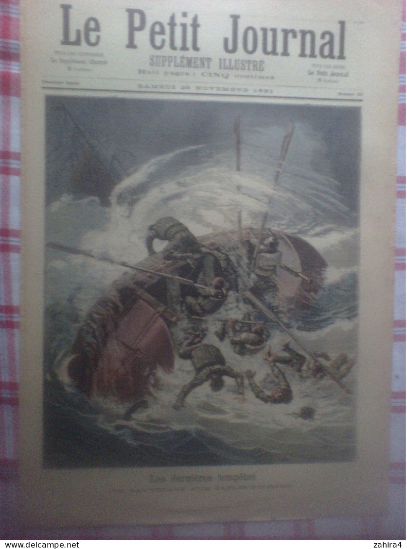 Petit Journal 53 Dernières Tempêtes Sauvetage Sables-d'Olonne Au Bastion Départ De La Classe Chanson Dorfeuille & Paulus - Tijdschriften - Voor 1900