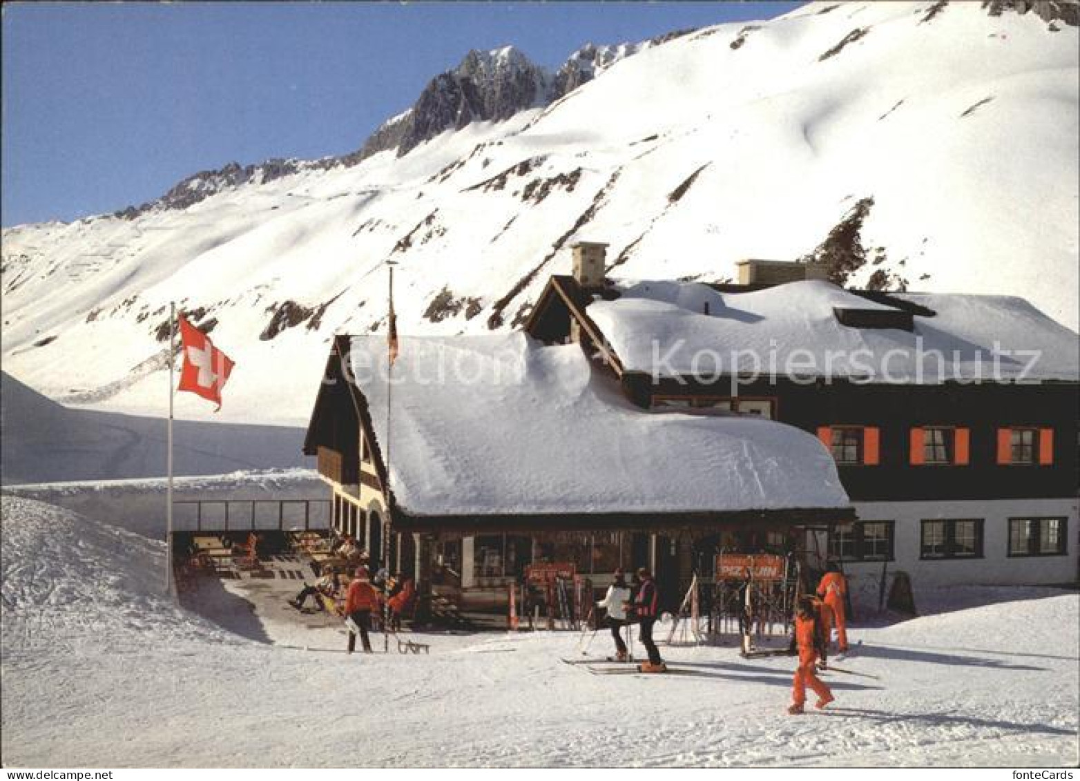 11889513 Oberalp Passhoehe Gasthaus Piz Calmot Oberalp - Autres & Non Classés