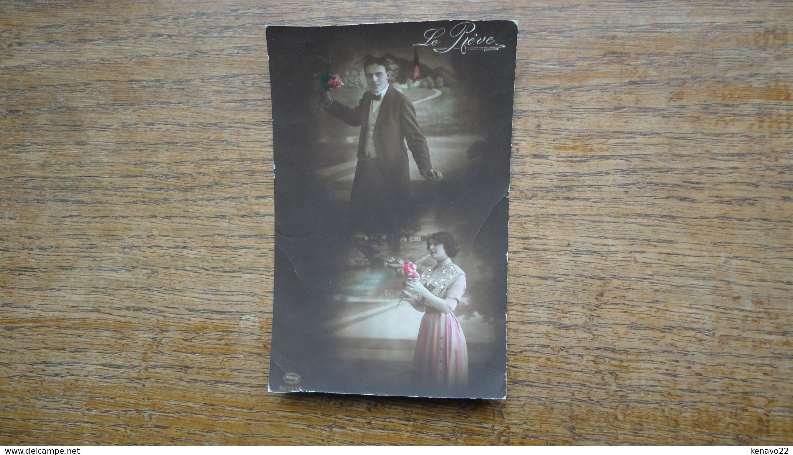 Ancienne Carte  , Un Couple , Le Rêve - Couples