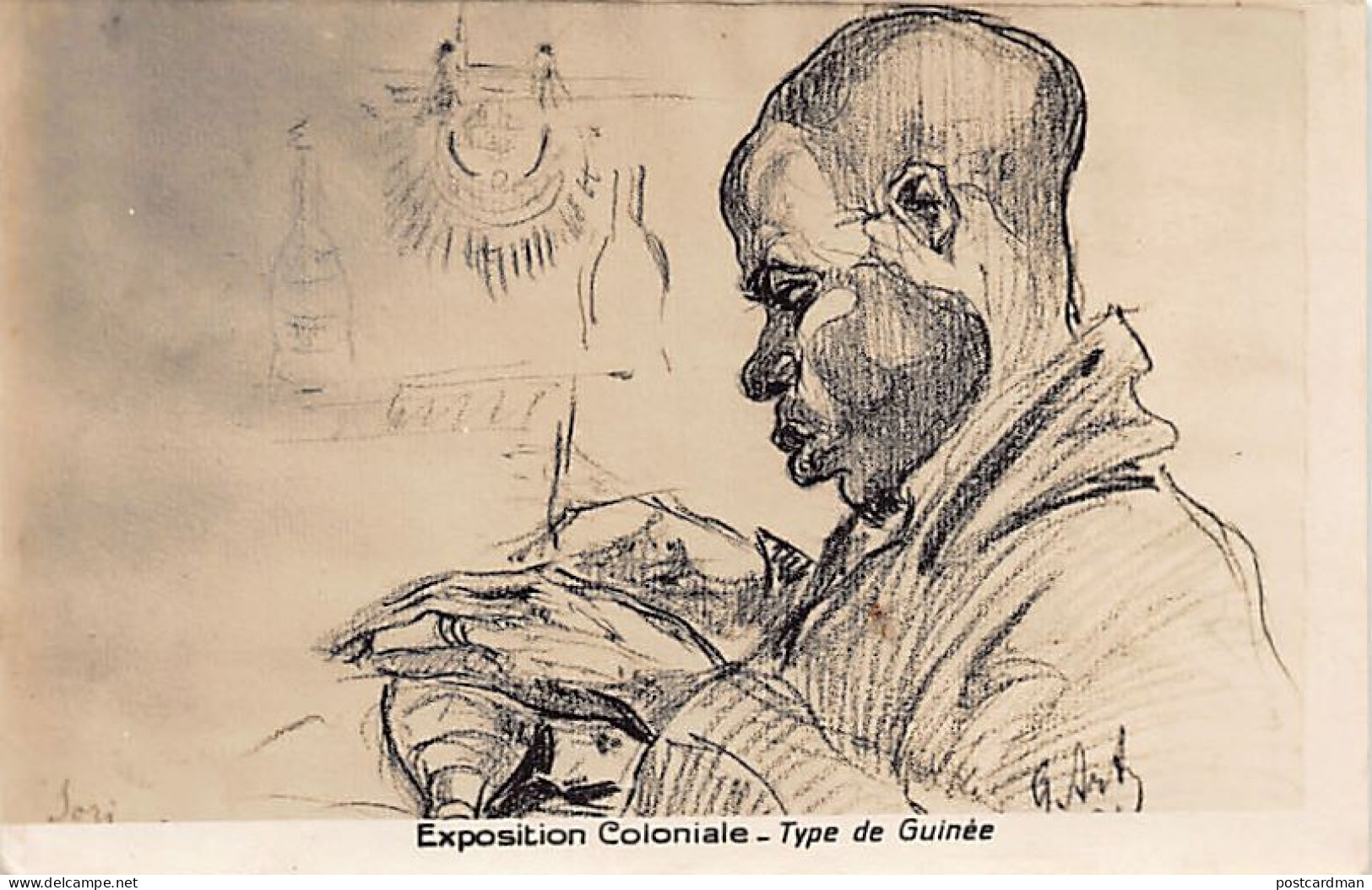 Guinée Conakry - Tourneur Sur Bois - Exposition Coloniale De 1931 - Guinea